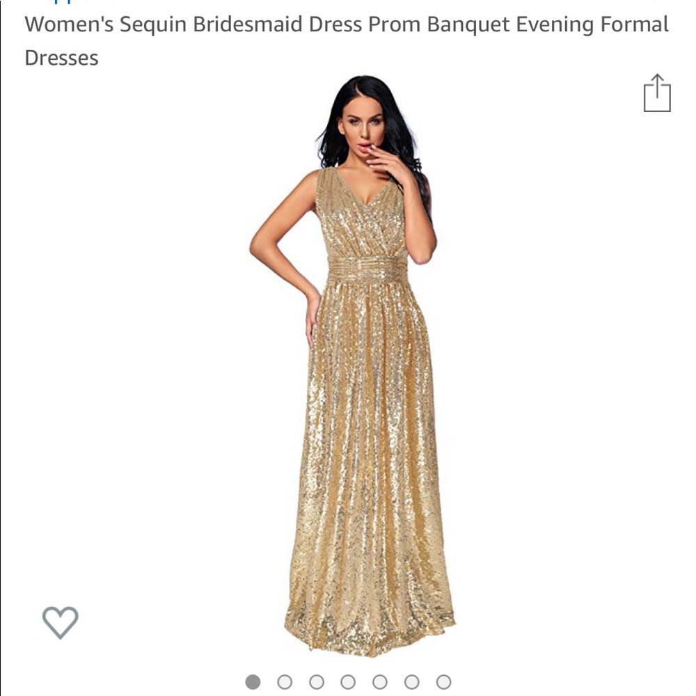 Women’s Sequin gold Mermaid dress